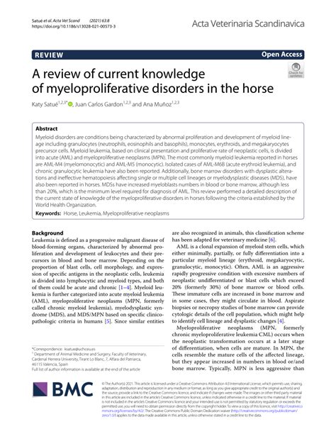 aml horse racing|A review of current knowledge of myeloproliferative disorders in the.
